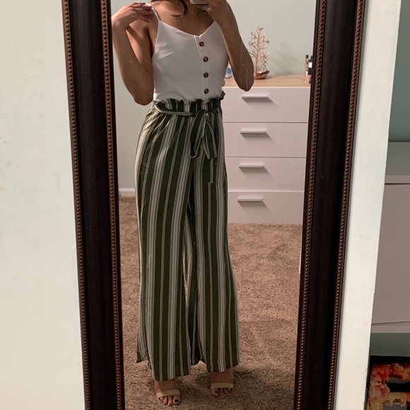 Francesca's Collections Pants - Striped Jumpsuit